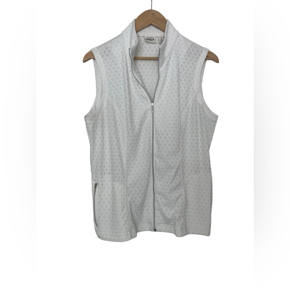 Zenergy by Chico’s White Golf Vest - Size 1 (US 8)